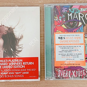 마룬 파이브 CD모음/ Maroon 5 - Hands All Over [Deluxe Limited Edition] /verexposed [Standard Edition] 미개봉