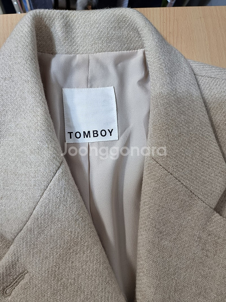 톰보이 더블 오버핏 코트--6