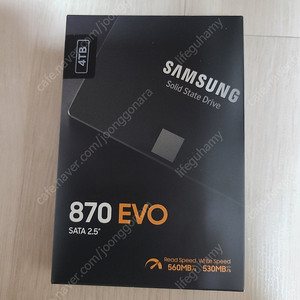 삼성 870 EVO SATA 2.5" 4TB, 새제품