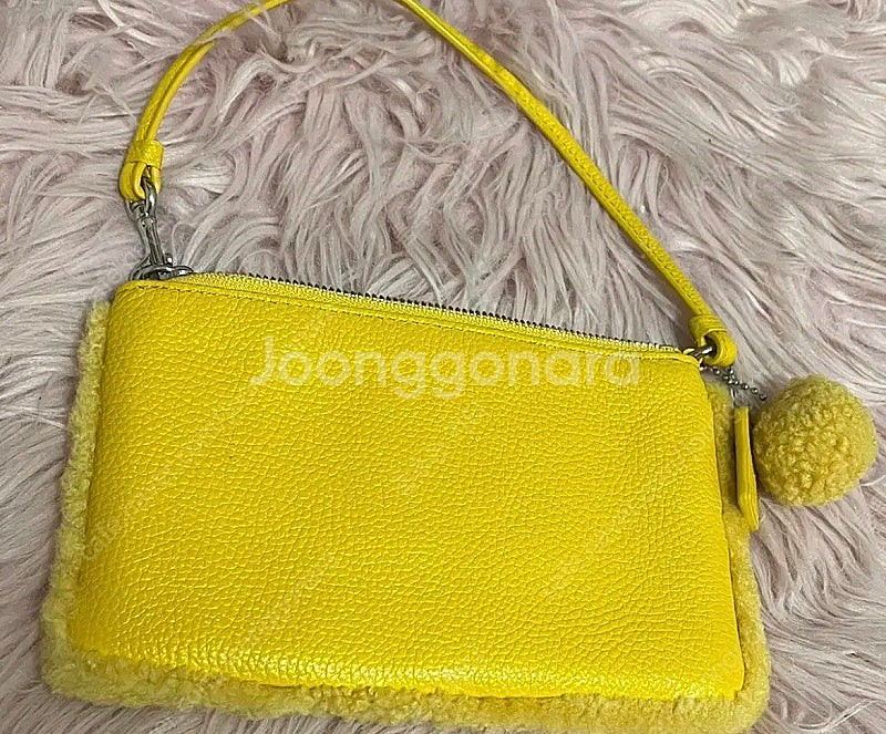 코치 미니 핸드백 휴대 손가방 폼폼이 가방 갸루 하이틴...--1