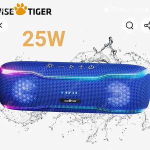 wisetiger 블루투스스피커 25w 출력, 방수,