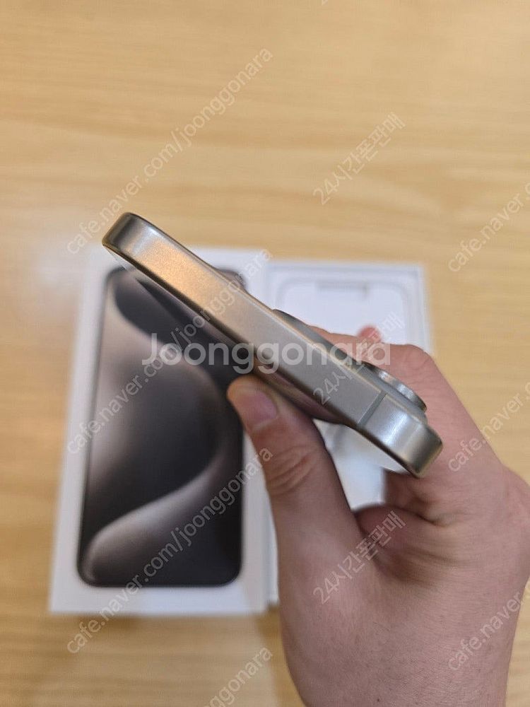 아이폰15프로맥스네추럴티타늄512gb 정상해지중고폰판매...--3