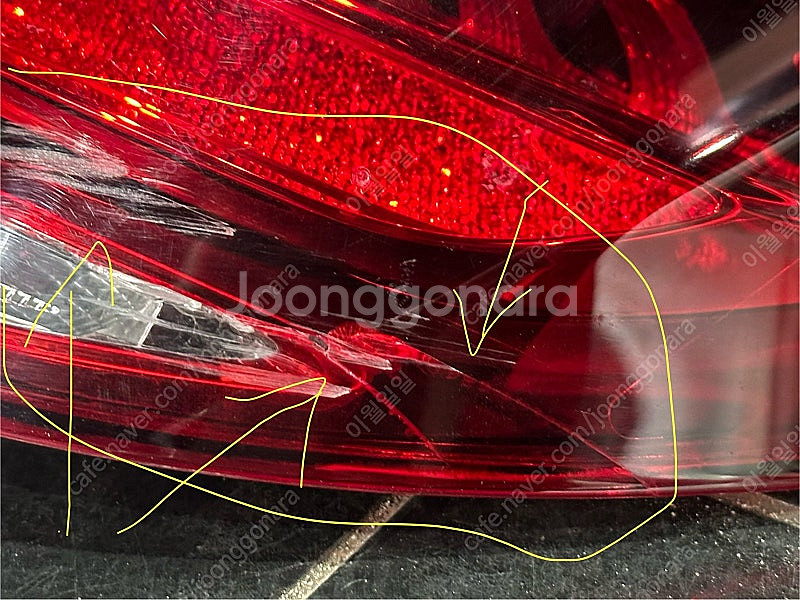w222 S클래스 후기형 정품 조수석쪽 테일램프 후미등...--3