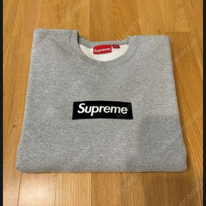 [가격인하] 22FW 슈프림 supreme 박스로고 크루넥 헤더 그레이