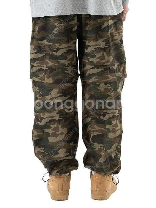 매스노운 매스 로고 컨버터블 카모 팬츠 XL--1
