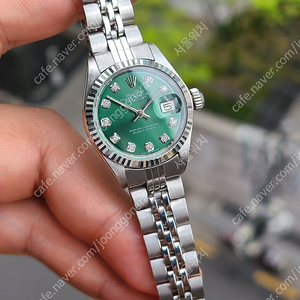 [정품] 롤렉스 데이저스트 여성용 10p 다이아몬드 올리브그린 (Rolex Datejust 10 Points Diamond Olive Green Women's)