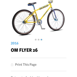 26인치 se racing OM flyer BMX