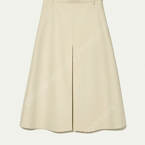 킨더살몬 플리티드 A라인 스커트(FW23 Pleated A-Line Midi Skirt Macadamia)