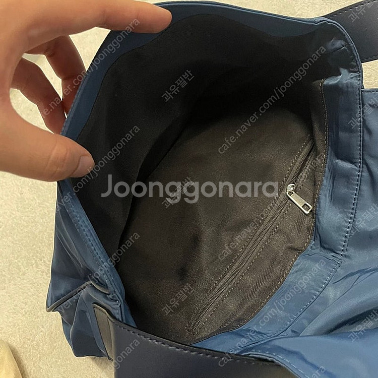 마뗑킴 버클백 숄더백 가방 네이비--4