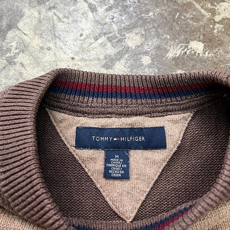 m) 타미힐피거 스트라이프 니트 스웨터 폴로 랄프로렌 빈폴 헤지스 이미지