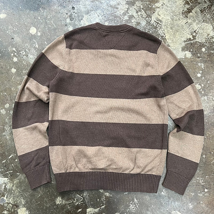 m) 타미힐피거 스트라이프 니트 스웨터 폴로 랄프로렌 빈폴 헤지스 이미지