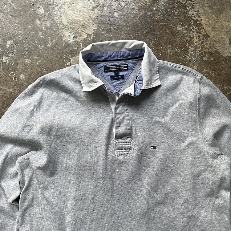 s) 타미 힐피거 플래그 로고 럭비티 럭비 티셔츠 카라티 폴로 랄프로렌 이미지