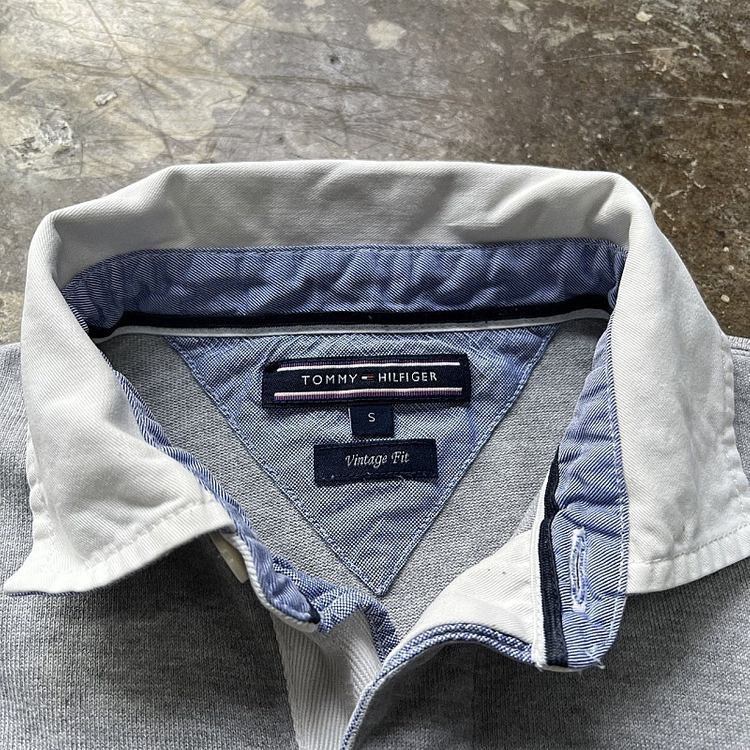 s) 타미 힐피거 플래그 로고 럭비티 럭비 티셔츠 카라티 폴로 랄프로렌 이미지