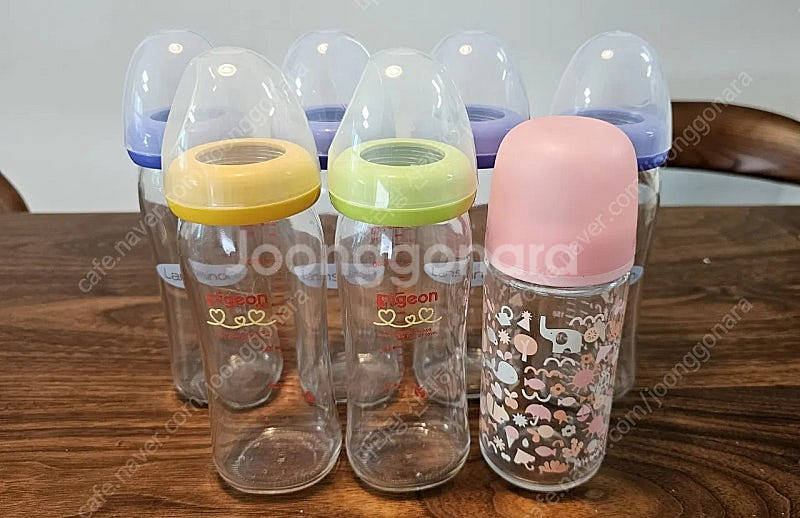 란시노, 더블하트, 스와비넥스 유리젖병 240 ml 7...--0