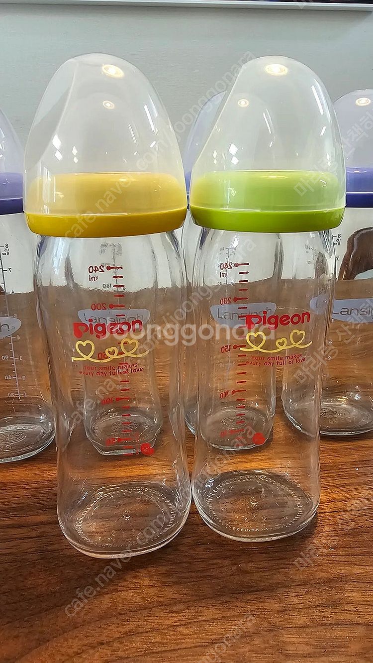 란시노, 더블하트, 스와비넥스 유리젖병 240 ml 7...--2