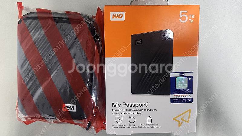 WD 5테라 외장하드(NEW MY PASSPORT)미개...--0