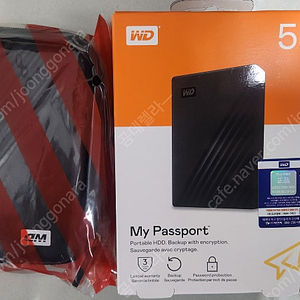 WD 5테라 외장하드(NEW MY PASSPORT)미개봉품 택포 16만 팝니다.