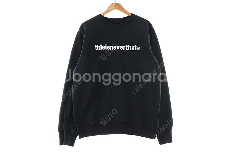 (XL) 디스이즈네버댓 맨투맨 티셔츠 블랙 빅 프린팅 ...--1