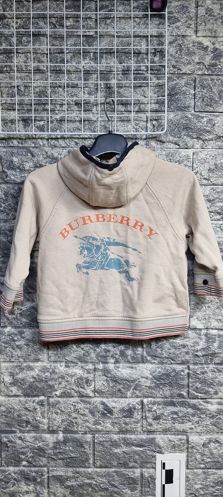 버버리키즈 후드점퍼18m--2