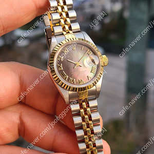 [정품] 롤렉스 여성용 데이저스트 MOP 블랙자개 흑자개 로만 다이얼 (Rolex Datejust MOP BLack Pearl Two-Tone Women's)