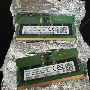 삼성 노트북 DDR5 5600 8g 램 2개 팝니다.