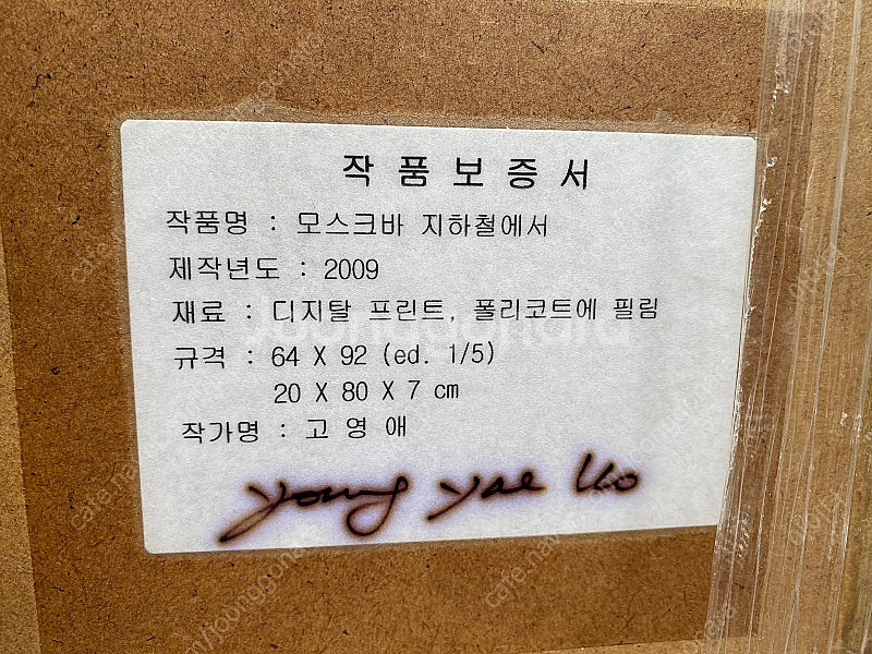 고영애작가 2009년제작 모스크바 지하철에서 디지탈 프...--1