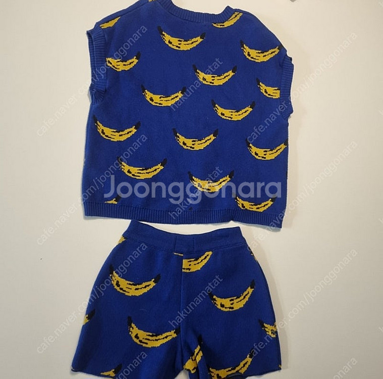 보보쇼즈 바나나 니트 상하셋트 중고--4