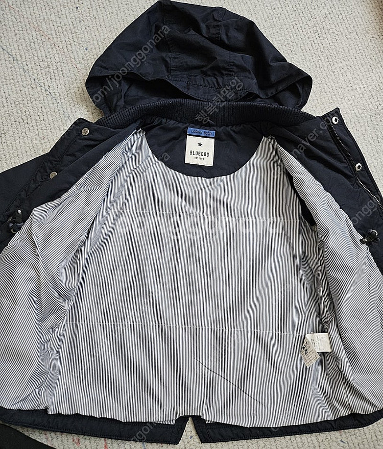 블루독 화섬점퍼 패딩조끼세트 110--2