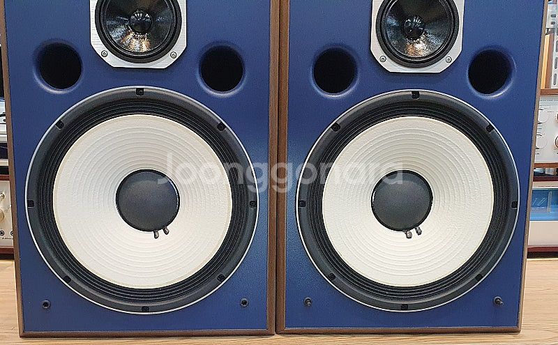 JBL 4318 청색 모니터 스피커 신품대비 99%--1
