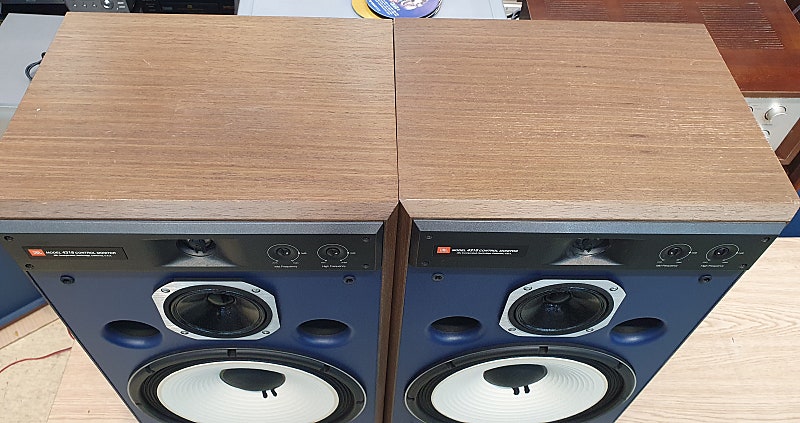 JBL 4318 청색 모니터 스피커 신품대비 99%--4