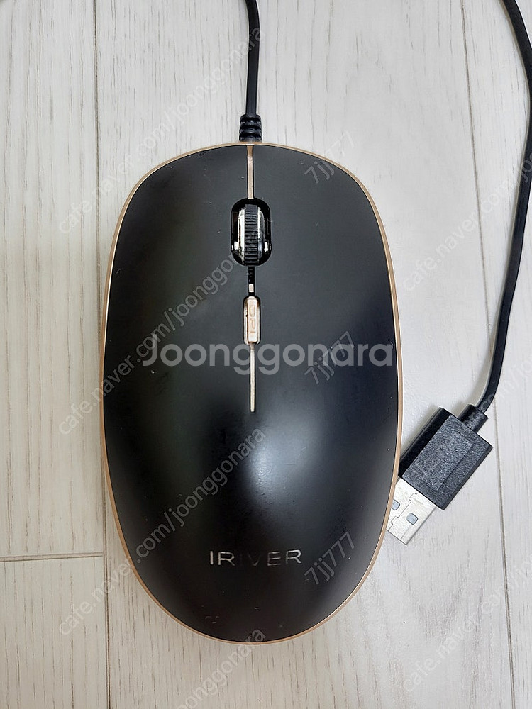 중고 아이리버 IR-M1 무소음 유선 USB 마우스 블...--0