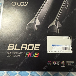 OLOY 3600 CL 14 8*2 16G DDR4 메모리팝니다