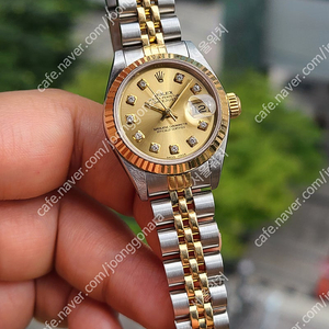 [정품] 롤렉스 여성용 데이저스트 샴페인골드 10P 다이아 18K 콤비 (Rolex Datejust Gold 10P Diamond Dial Two-Tone Women's)