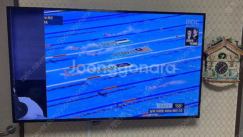 삼성 TV 패널파손 부품용 UN55KU6250FXKR ...--0