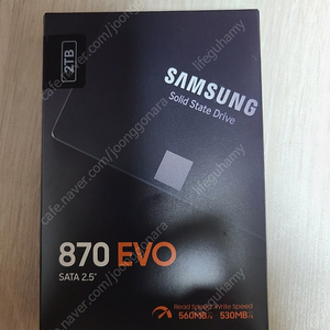 삼성 870 EVO SATA 2.5 2TB 미개봉 상품