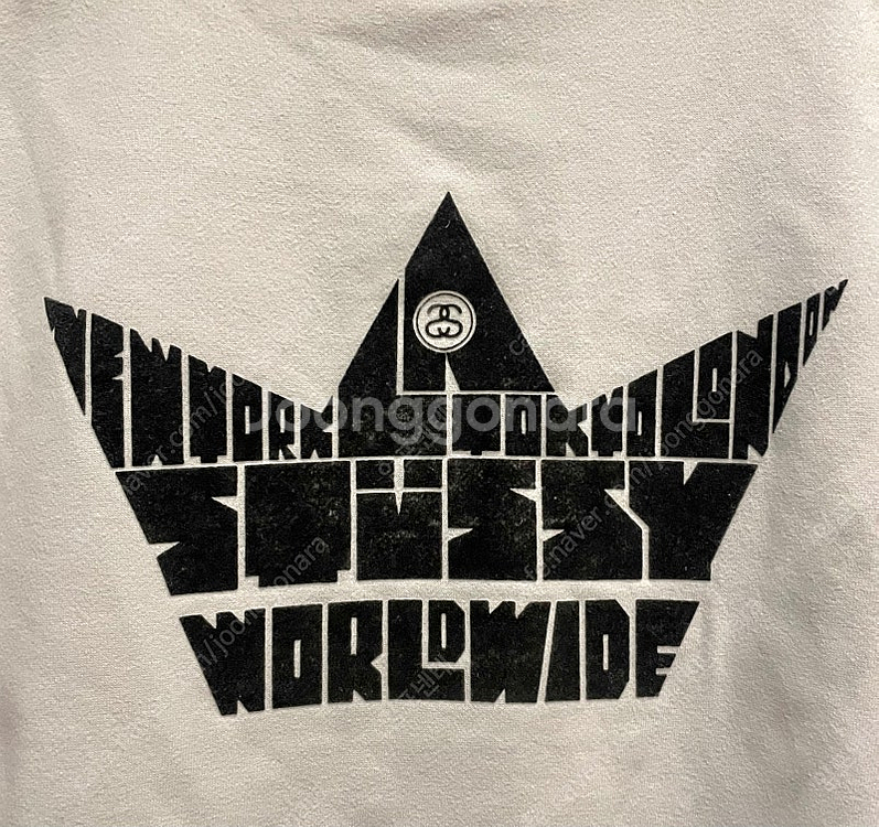 (L)90s USA 스투시 빈티지 크라운 월드와이드 스...--6