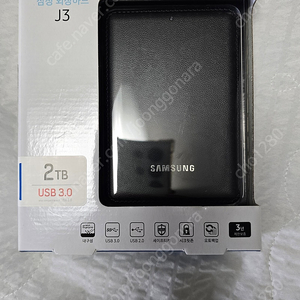 [삼성전자] 외장HDD, 삼성 J3 [USB3.0] 2TB 미개봉신품