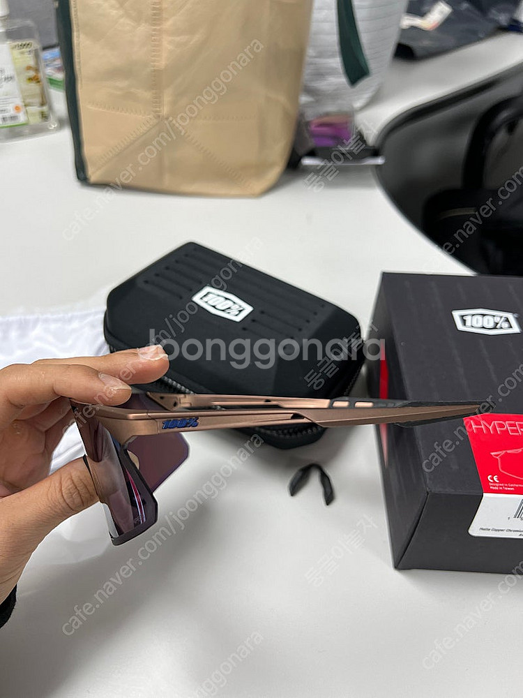 100% 하이퍼크래프트 매트 코퍼 크로뮴 하이퍼 블루 멀티레이어 미러 렌즈--2