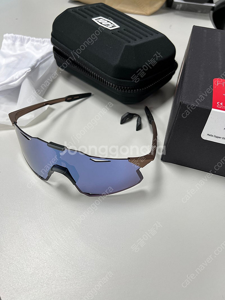 100% 하이퍼크래프트 매트 코퍼 크로뮴 하이퍼 블루 멀티레이어 미러 렌즈--4