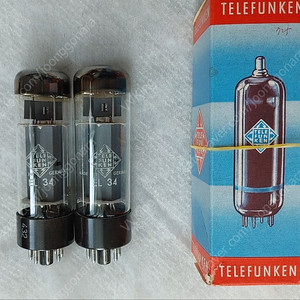 Telefunken 텔레푼켄 EL34. O-O게터 NOS NIB 메치페어 판매