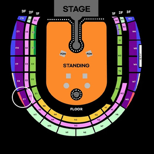 막콘 ️콜드플레이 4월25일(금) 지정석A 3층 E7구역 10열 3연석
