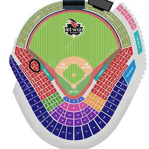 kt wiz vs SSG 랜더스 타이브레이크 3루응원지정 응원석