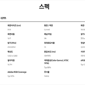 LC24FG73FQKXKR(C24FG73FQK) 삼성 커브드 모니터24인치 2개 판매합니다.