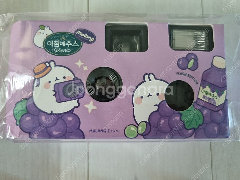아침에주스 몰랑 피크닉도시락가방(돗자리매트,1회용카메라...--6