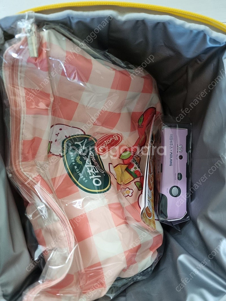 아침에주스 몰랑 피크닉도시락가방(돗자리매트,1회용카메라...--8