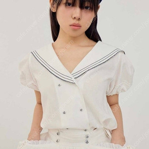 Fletta 플레따 Sailor Blouse (White)