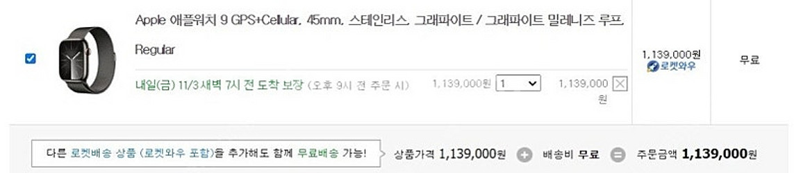 애플워치9 45 스테인리스 그래파이트 셀룰러(구성품, ...--9