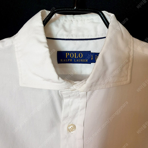 저먼 폴로 랄프로렌 POLO Ralph Lauren 남자 화이트 정장 캐쥬얼 면 셔츠 RL35