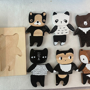 유아 원목교구 Mix & Match Animal Tiles