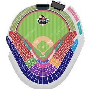 10/1(화) KT vs SSG 타이브레이크 중앙지정석 2연석
